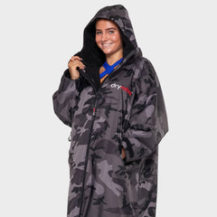 Dryrobe Advance Long Sleeve, Black Camo Black