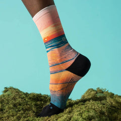 Feetures Landscape Ltd - Light Cushion Mini Crew, Sunset Glow