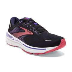 Brooks Adrenaline GTS 22 Women's Running Shoes, Black/Purple/Coral