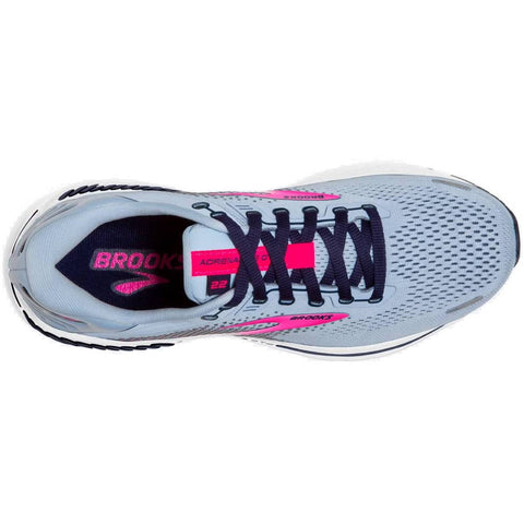 Brooks Adrenaline GTS 22 Women's Running Shoes, Kentucky Blue/Peacoat/Pink