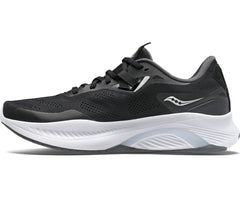 Saucony Guide 15 Men's Running Shoes, Black/White