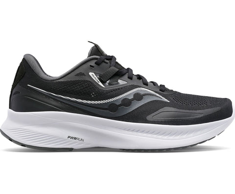 Saucony Guide 15 Women's Running Shoes, Black/White