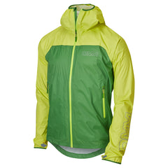 OMM Halo+ Men's Waterproof Running Jacket, Green/Yellow