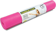 Fitness Mad Warrior Unisex Cushioned Yoga II Mat, Hot Pink 4mm