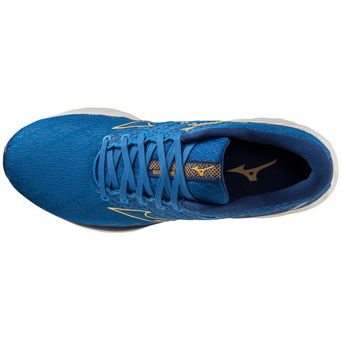 Mizuno Wave Inspire 19 Men's Road Running Shoes, Snorkel Blue/Marigold