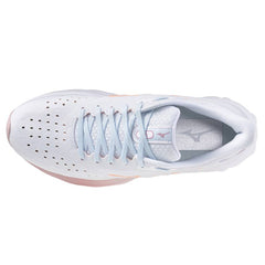 Mizuno Wave Skyrise 6 Women's Running Shoes, Nantucket Breeze/Striking Coral/Bleached Mauve