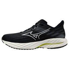 Mizuno Wave Inspire 21 Women's Running Shoes, Black/White/Vibrant Yellow