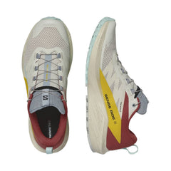 Salomon Sense Ride 5 Men's Trail Running Shoes, Rainy Day/Hot Sauce/Freesia