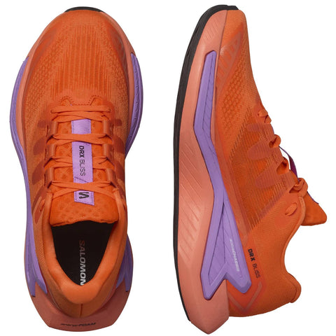 Salomon DRX Bliss Women's Running Shoes, Dragon Fire/Iris Orchid/Fresh Salmon