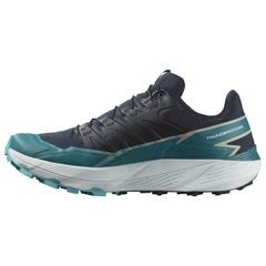 Salomon Thundercross Men's Trail Running Shoes, Carbon/Tahitian Tide/Peacock Blue