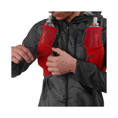 Salomon Active Skin 8 Unisex Running Vest with flasks included, Fiery Red/Ebony