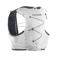 Salomon Active Skin 8 Unisex Running Vest with flasks included, White/Ebony