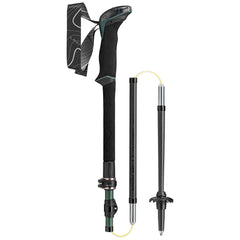 Leki Makalu FX Carbon, Natural Carbon/Malachite Green/Black