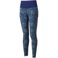 Ronhill Women's Life Tight, Deep Blue MicroFloral