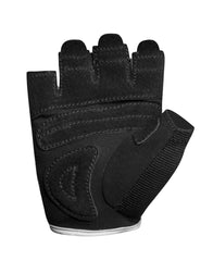 LiftTech Fitness Women's Elite Half-Finger Weightlifting Gloves, Black