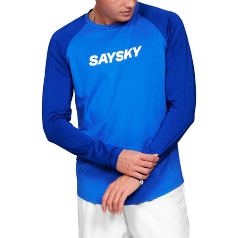 Saysky Logo Pace Long Sleeve, Blue