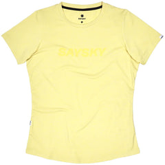 Saysky WMNS Logo Pace T-Shirt, Yellow