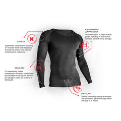 Supacore Men's Long Sleeve Training Top - Black