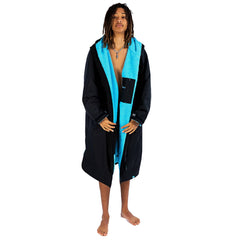 Dryrobe Advance Long Sleeve, Black Blue