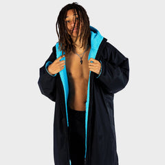 Dryrobe Advance Long Sleeve, Black Blue