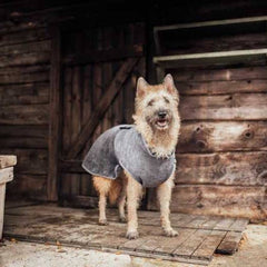 Rukka Pets Micro Light Dog Bathrobe, Grey