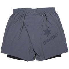 Saysky Pace 2 in 1 Shorts 5", Grey