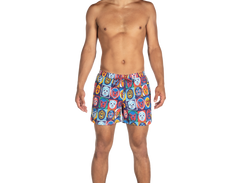 Saxx Cannonball 2in1 Men's 5" Swim Shorts, Navy Lucha Libre