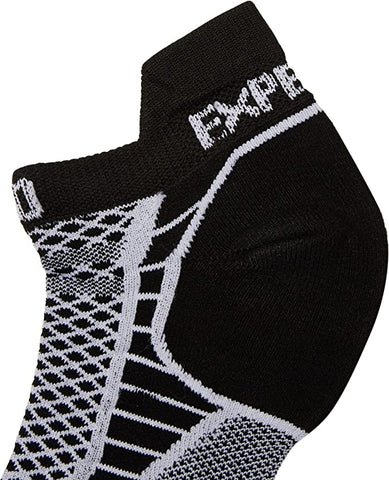Thorlo Experia Prolite Ultra-Light No-Show Running Socks, Black/White