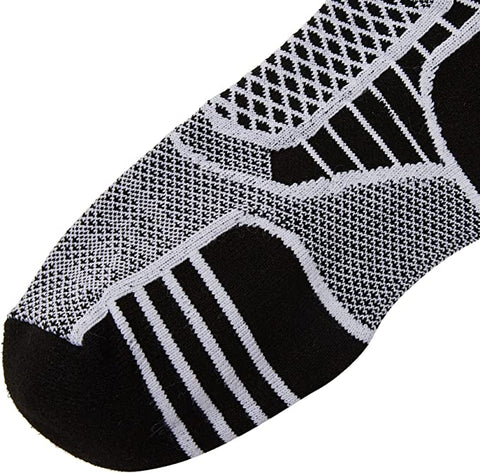 Thorlo Experia Prolite Ultra-Light No-Show Running Socks, Black/White