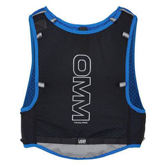 OMM Trailfire Vest + 2 x 350ml Flexi Flasks, Blue