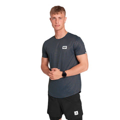 Saysky Houndstooth Combat T-Shirt, Blue AOP