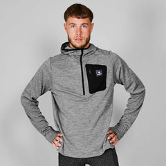 Saysky Pace Half Zip Hoodie, Grey