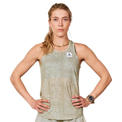 Saysky WMNS Paisley Combat Singlet, Beige Paisley AOP