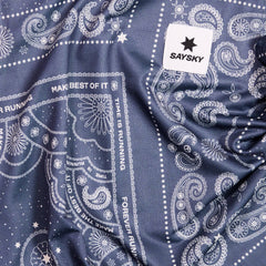 Saysky Paisley Combat T-Shirt, Blue Paisley AOP