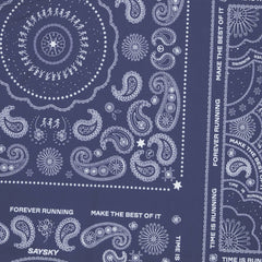 Saysky Paisley 2in1 Pace Shorts 5", Blue Paisley AOP