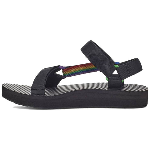 Teva Mid Universal Pride Men's Sandals, Black/Rainbow
