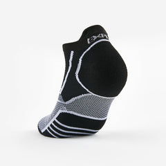 Thorlo Experia ProLite No-Show Tab Socks, Black/White