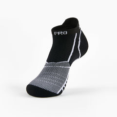 Thorlo Experia ProLite No-Show Tab Socks, Black/White