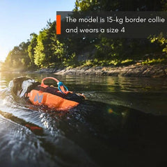 Non-Stop Dogwear Protector Life Jacket, Black/Orange