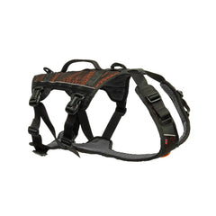 Non-Stop Dogwear Rock Harness Long, Black/Orange