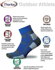 Thorlo Outdoor Athlete Quarter Socks, Royal Thunder