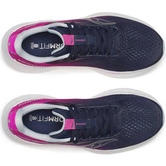 Saucony Ride 18 Women's Running Shoes, Navy/Fuchsia