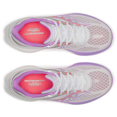 Saucony Endorphin Speed 5 Women's Running Shoes, White/Crocus