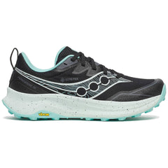Saucony Peregrine 16 GTX Women's Trail Running Shoes, Black/Aqua