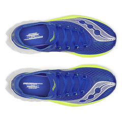 Saucony Endorphin Pro 4 Men's Running Shoes, Lapis/Citron