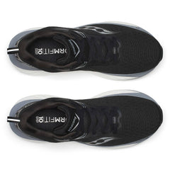 Saucony Triumph 22 Men's Running Shoes, Black/White