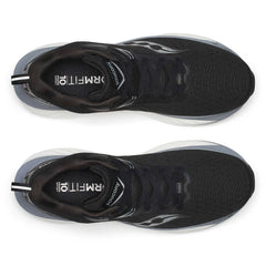 Saucony Triumph 22 Men's Running Shoes, Black/White