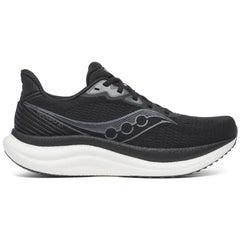 Saucony Triumph 23 Men's Running Shoes, Black/White