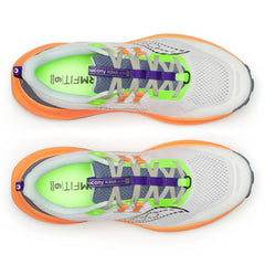 Saucony Xodus Ultra 4 Men's Trail Running Shoes, White/Tumeric