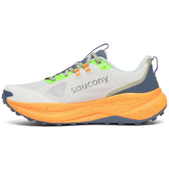 Saucony Xodus Ultra 4 Men's Trail Running Shoes, White/Tumeric